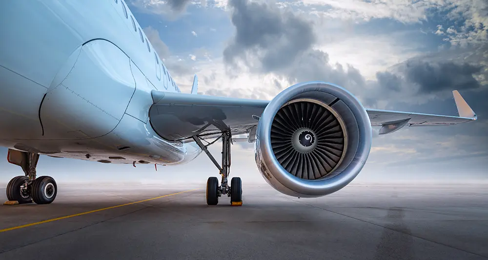 Commercial aircraft turbine